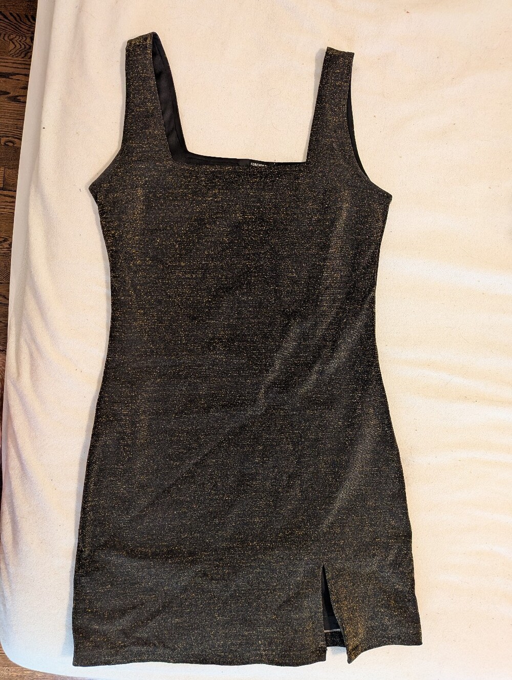 Forever 21 Black Glitter Mini Dress